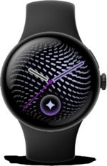Google Pixel Watch 5 (45 mm) - Smartwatch - Black Case/Obsidian Band, LTE