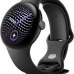 Google Pixel Watch 5 (45 mm) - Smartwatch - Black Case/Obsidian Band, LTE