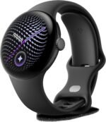 Google Pixel Watch 5 (45 mm) - Smartwatch - Black Case/Obsidian Band, LTE