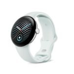 Google Pixel Watch 5 (41 mm) - Smartwatch - Champagne Case/Canyon Band, LTE