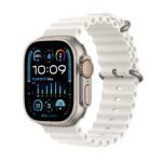 Apple Watch Ultra 2 [GPS + Cellular, 49MM] Titangehäuse mit Ocean Armband Blau - One Size (Generalüberholt)