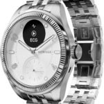 Withings ScanWatch Nova Brilliant, Hybrid Smartwatch, ECG, GPS, Silber