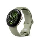 Google Pixel Watch 5 (41 mm) - Smartwatch - Champagne Case/Canyon Band, LTE