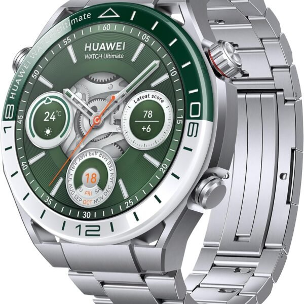 HUAWEI Watch Ultimate Smartwatch, Material in Premium-Metall-Optik, EKG, Golfplatz-Karten, Offline-Höhenlinienkarten, Bis zu 100 Meter Wasserdichtigkeit, 2 Wochen Akkulaufzeit, iOS&Android, Grün