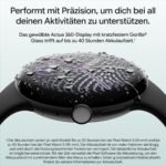 Google Pixel Watch 5 (45 mm) - Smartwatch - Black Case/Obsidian Band, LTE