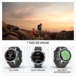 Garmin fēnix 7S Pro [renewed] – GPS-Multisport-Smartwatch mit Solarladelinse, Farbdisplay und Touch-/Tastenbedienung, TOPO-Karten, über 60 vorinstallierte Sport-Apps, GarminMusic [Generalüberholt]
